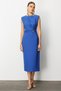 Modai̇lgi̇ Midi Dress with Buckle Accessories 60029 Blue - 2