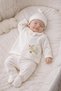5-Piece Cute Teddy Bear and Chick Patterned Newborn Baby Boy Hospital Discharge Bodysuit Set 0-3 Months Boxed - 5