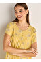 Midi Night Dress Short Sleeves Floral Print Viscose - 4