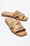 Harville Women's Genuine Leather Slippers Caramel