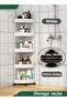 5-Layer Storage Rack,Plastic Storage Rack,Basket Storage Organizer Trolley With Wheels