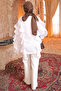 White Ruffled Shirt with Elastic Sleeves - 4