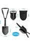 YU WELL Camping Shovel Folding Survival Shovel High-Carbon Steel Entrenching Tool 47CM Black - 2