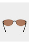 Tan Oval Sunglasses - 4