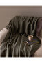 Caureo Jacquard Cotton Tv Blanket - Khaki/Mink - 3