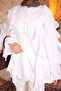 White Ruffled Shirt with Elastic Sleeves - 3