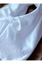 Women's White Sequin Detailed Evening Dress Bag with Bow Detail/ Sports Use Bag - 3