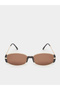 Tan Oval Sunglasses - 2