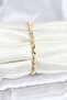 Brass Gold Color Vip Series Punta Model Zircon Stone Women's Bracelet - 2