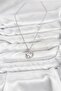 Chain Silver Color Pink Stone Detailed Wreath Model Women's Necklace - Ebj260130W39329 - 2