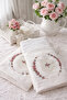 Rococo Embroidered Handmade Needlework Bamboo Face Towel Dowry Gift 1 Piece 50cm X 90 cm