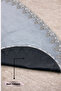Alina Gray French Lace Double Bath Mat Set Soft Surface Non-Slip and Leather Base - 4