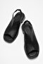 Arnisa Women's Genuine Leather Sandals Black - 4