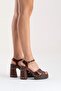 Darian Women's Genuine Leather Clogs Sandals Brown - 7