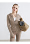 Koor Sport Brown Women's Zippered Sweatshirt with Snap-On Fingers