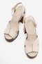 Darian Women's Genuine Leather Clogs Sandals Beige - 4