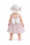 Tatl Baby Girl Heart Patterned Strap Dress and Hat Set Summer Cotton Baby Dress - 2