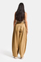 Women's Brown S6-76 Super Balloon Fit Loose Cut Special Fabric Trousers - 6