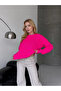 Crew Neck Oversize Relaxed Fit Knitwear Blouse - 3