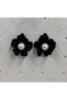 Pearl Velvet Velvet Flower Earrings - 4