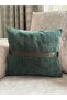 Kirlent Kilifi 34 X 30 First Quality Fabric Special Handcrafted Green Color
