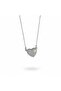 Tarnish-Resistant Steel Zircon Stone Detachable Magnetic Heart Necklace - 2