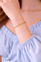 Women's Minimal Chain Bracelet Stainless Steel |   Adjustable Extension Chain |   Gold-Silver - 2