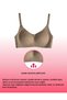 Women's Stitch-Free Bra with Removable Round Cups Laser Cut Invisible Bra Stone Color - 9288 - 3
