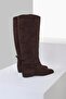 Brown Riding Suede Boots - 3