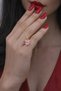 4-Leaf Lucky Clover Women's Necklace - Stainless Steel Women's Steel Necklace with Zircon Stone - 3