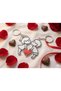 Lover Combination Kissing Couple Keychain |   Set of 2 with Interlocking Hearts (Puzzle Design)