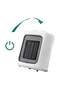 Compact Ceramic Fan Heater 1800W Electric Space Heater with Dual Control Knobs, Fast Heating Per - 3