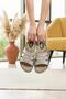 Rose Comfort Sole Daily Slippers Knitted Look Striped Anatomical Slippers - 2