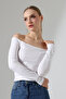 Women's Boat Neck Long Sleeve Off-Shoulder Blouse 22141 - 2