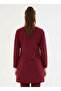Hijab Tek Üst Burgundy Lycra Women's Medical Uniform Doctor and Nurse Uniform Surgical - 2