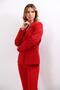 Jacket Modern Women's Jacket with Collar Pockets -Red - 3