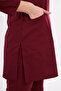 Hijab Tek Üst Burgundy Lycra Women's Medical Uniform Doctor and Nurse Uniform Surgical - 5