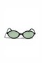 Miux Women's Black Frame Soft Colored Glass Popular Oval Sunglasses – Uv400 - 4