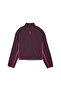 Womens Run For Her Woven Half-Zip Top - Red - 2