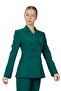 Buttoned Classic Blazer Jacket - Emerald - 1181100
