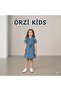 Seasonal Orj Denim Collar Belted Sleeveless Dress - 2