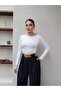 Belted Palazzo Pants with Bridge Detail - 5