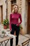 Finger Detailed Long Sleeve Flexible Women's Bodysuit - 2