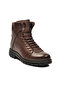 Brown Genuine Leather Zippered Men's Boots with Fur Inside 2K8518-Hk-350 m - 2