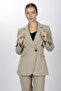 Men's Lapel Single Button Double Breasted Women's Jacket - Bamboo - 1184100 - 4