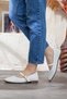 Genuine Leather Belt Detailed Soft Sole Ballerinas - 3