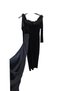 Rochie neagră elegantă cu blana artificiala – stil sofisticat - 2