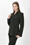 Buttoned Classic Blazer Jacket-Khaki - 1181100 - 3