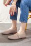 Genuine Leather Belt Detailed Soft Sole Ballerinas - 4