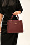 355 Women's Burgundy Shoulder and Hand Bag - 6
